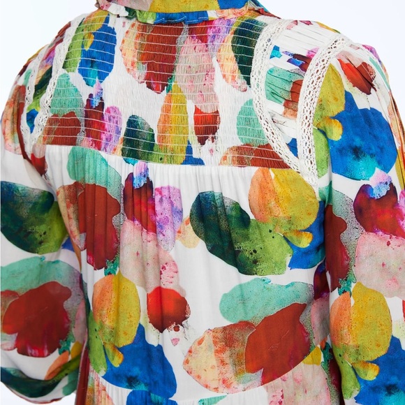 LIOR - ALISHA.D FUSCHIA MULTI COCKTAIL DRESS | VESTA  size Large NWT - Picture 5 of 9